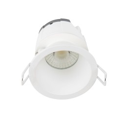 Collerette LED'UP UNIVERSAL ESTHET ronde blanc mat fixe