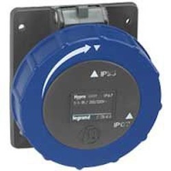 Prise à entraxes unifiés Hypra IP66/67-55 - 200V~ à 250V~ - 3P+T - plastique