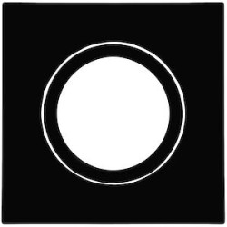 Collerette LED'UP UNIVERSAL carrée noir mat orientable