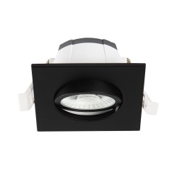 Collerette LED'UP UNIVERSAL carrée noir mat orientable
