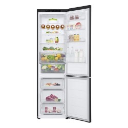 Réfrigérateur combiné LG grande capacité 387L, design portes plates