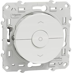 Odace - interrupteur volet-roulant - 3 touches montée/descente/stop - blanc