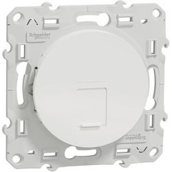 Odace - prise RJ45 cat.6 UTP - grade 1 à 2 (tél. + informatique) - à vis - blanc
