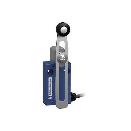 XCMH - IDP. -Plast Levier à galet long reglable - NO+NC Brusque - Cable PVC 1m