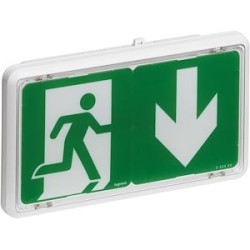 BAES d'évacuation saillie à LEDs 45lm 1h plastique IP43 IK07 SATI Connecté