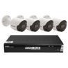 Kit vidéo surveillance 5MP 4 caméras tubes + 1 NVR PoE 8 canaux + 2 To HDD