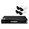Kit vidéo surveillance 5MP 4 caméras tubes + 1 NVR PoE 8 canaux + 2 To HDD