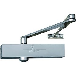 Ferme-porte GROOM GR150 bras standard argent