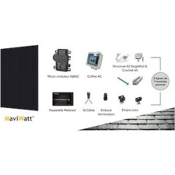 Kit Photovoltaïque 6kWc MaviWatt Enphase Ardoise (1L14C/ 2L7C)