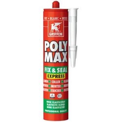 Poly Max Fix&Seal Express blanc - cartouche 435 G