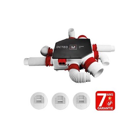 Kit VMC Hygro Standard pour logement (rénov/remplacement) jusqu'à 6 sanitaires