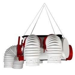 Kit VMC Hygro Eco Haute Pression (Longs réseaux) pour logement jusqu'à 6 sanit.