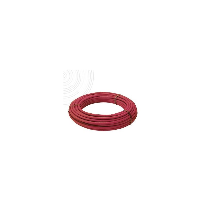 Tube PER-A - Nu D13/16 mm - Couronne 100m - Rouge - ACS - NF