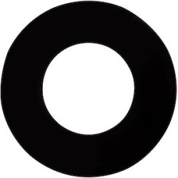 Collerette LED'UP UNIVERSAL ronde noir mat fixe