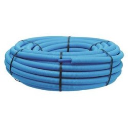 Tube PER-A - Pré-gainé D16/20 mm - Couronne 50m - Bleu - NF