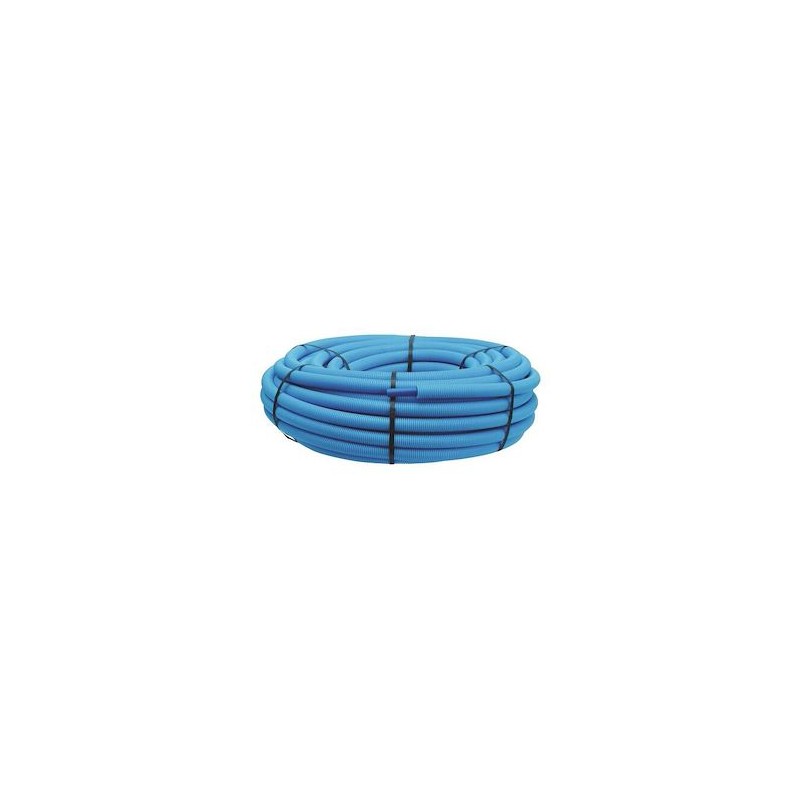 Tube PER-A - Pré-gainé D16/20 mm - Couronne 50m - Bleu - NF