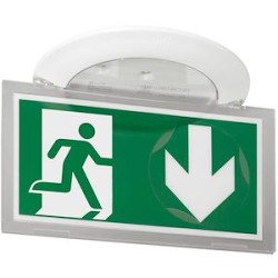 BAES d'évacuation encastré à LEDs 45lm 1h Kickspot IP40 IK04 SATI Connecté