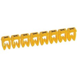 Repère CAB 3 pour filerie 0,5mm² à 1,5mm² et blocs de jonction avec lettre X