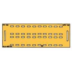 plaque alu iacm 2 rangees 10 caracteres