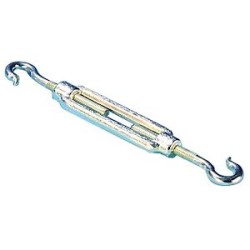 Tendeur a lanterne ø6mm - cage de 82mm - zingué blanc - gamme meca-fix -unitaire