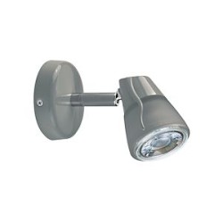 DIAM 01 - Spot sur patère GU10, gris, a/lpe LED 4W 3000K 500lm incl