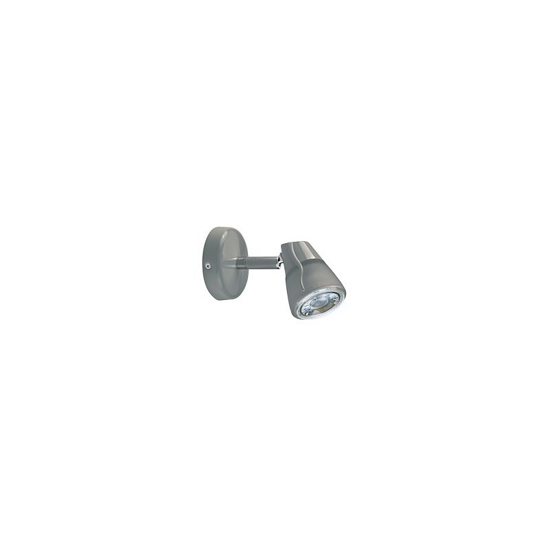 DIAM 01 - Spot sur patère GU10, gris, a/lpe LED 4W 3000K 500lm incl