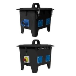 Coffret d'étage caoutchouc monophasé 32A