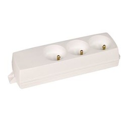 Bandeau alimentation 4 prises UTE - Blanc