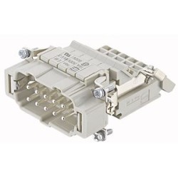 Han E AV 10 Pos. M Insert Term Block Rig