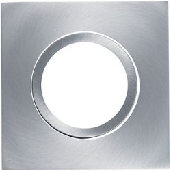 Collerette LED'UP UNIVERSAL carrée alu brossé orientable