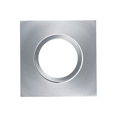 Collerette LED'UP UNIVERSAL carrée alu brossé orientable