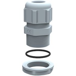 Presse-étoupe plastique IP68 PG21 RAL7001