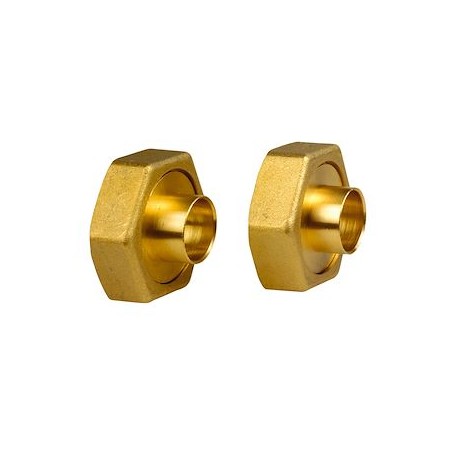 Racc. Union à Souder G 1 1/2 - CU 28 laiton - sachet de 2