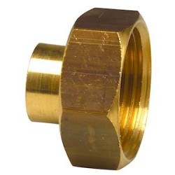 Union 2 pièces 359GC CU 16-F 3/4' pour tube CU à braser