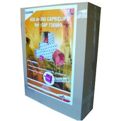 Lot de 300 Capriclips 6X50 +1 Scie Cloche