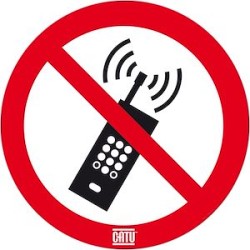 etiq. 'telephones portables interdits'