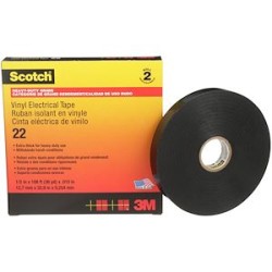 3M Scotch 22 Ruban vinyle isolant électrique noir 33m x 12mm ep. 0,25mm