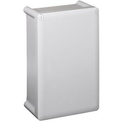 Boîtier industriel plastique IP55 IK07 - 130x130x74mm avec couvercle opaque