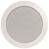 Haut-parleur de plafond 6W, grille circulaire en métal intégrée, blanc RAL9010