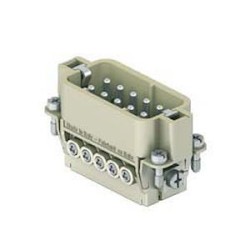 Insert mâle à visser 10P+T 16A 250V gabarit 49.16 (sans plaquette)