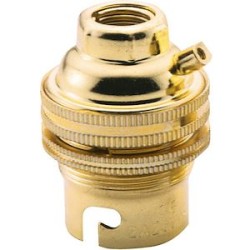 Douille acier laitonné B22 DB M10 EAN