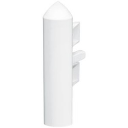Embout droit ou gauche - Pour plinthe Keva 125mmx20mm - PVC Blanc Artic