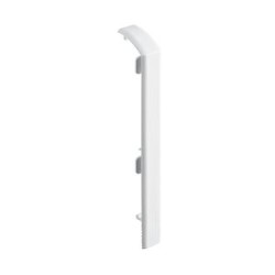 Joint de couvercle recouvrant - Pour plinthe Keva 125mmx20mm - PVC Blanc Artic