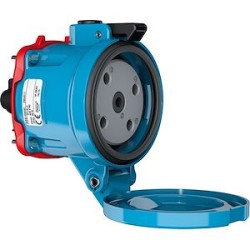 DECONTACTOR DS6 Socle Métal bleu Size.4 IP66/67 2P+T 90A 250V DC