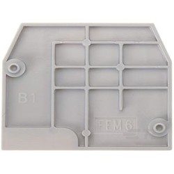 Fems6D Flasque d'extrémité Gris