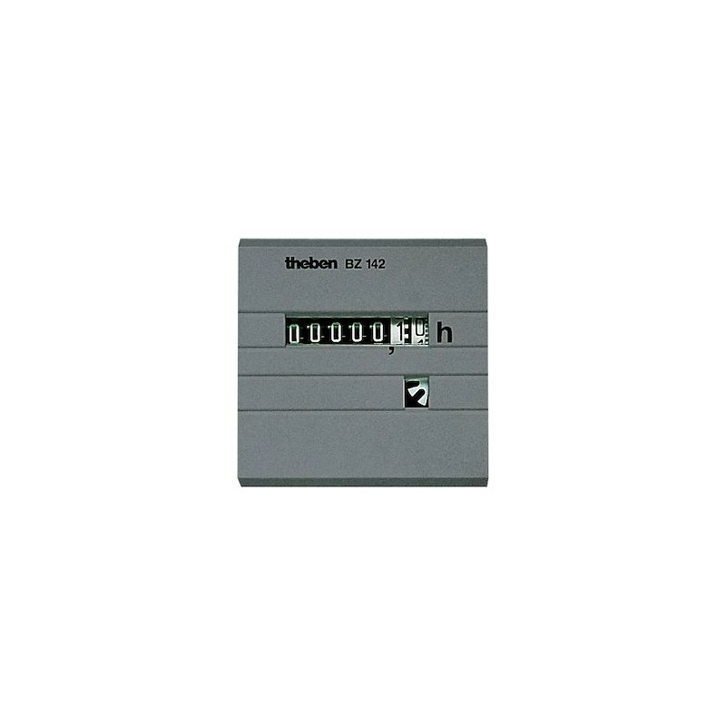 Compteur horaire 230V, façade 48x48 mm. IP65