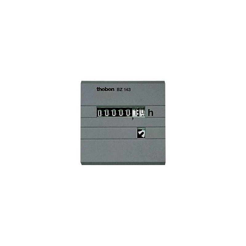 Compteur horaire 230V. Façade 52x52 mm. IP65