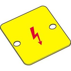 Ep12-4 repères pour Bloc de Jonction - Jaune